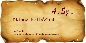 Atlasz Szilárd névjegykártya